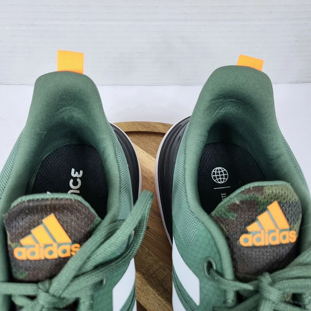Adidas Rapidmove ADV Mens 6 Olive Camo Orange‎ Training Shoes FZ6347 Excellent
